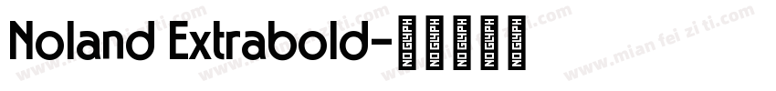 Noland Extrabold字体转换